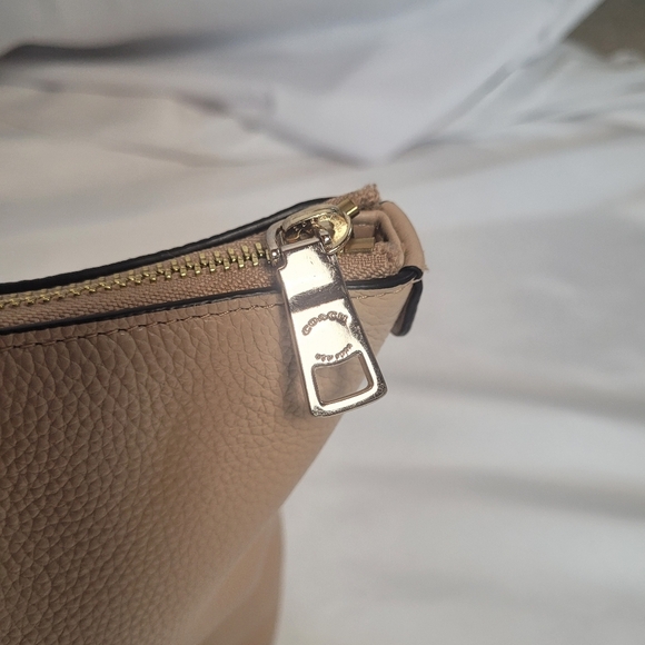 Coach F57510 Snake Patchwork Ava Tote In Beachwood Beige Gold Hardware - Picture 4 of 16